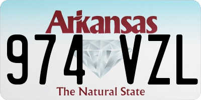 AR license plate 974VZL