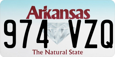 AR license plate 974VZQ