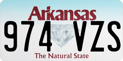 AR license plate 974VZS