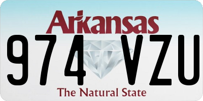 AR license plate 974VZU