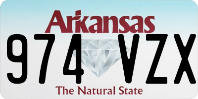 AR license plate 974VZX