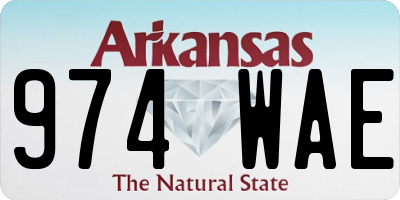 AR license plate 974WAE
