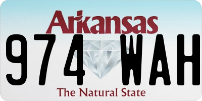 AR license plate 974WAH