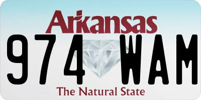 AR license plate 974WAM