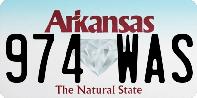 AR license plate 974WAS