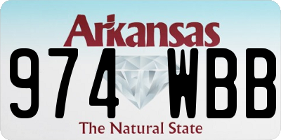 AR license plate 974WBB