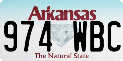 AR license plate 974WBC
