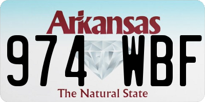 AR license plate 974WBF