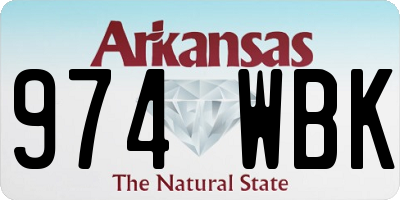 AR license plate 974WBK