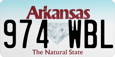 AR license plate 974WBL