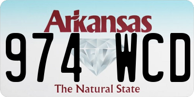 AR license plate 974WCD