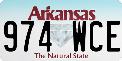 AR license plate 974WCE