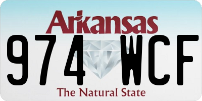 AR license plate 974WCF