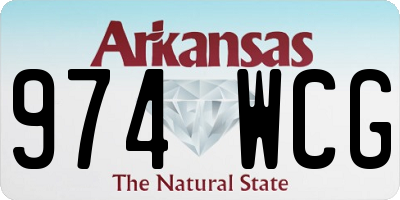 AR license plate 974WCG