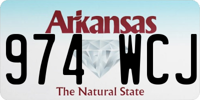 AR license plate 974WCJ