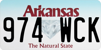 AR license plate 974WCK