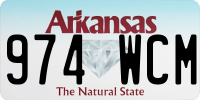 AR license plate 974WCM