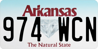 AR license plate 974WCN