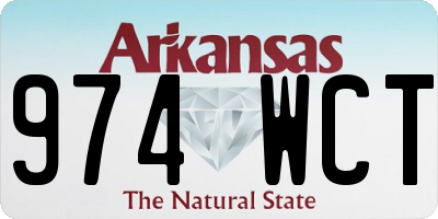 AR license plate 974WCT
