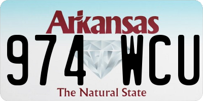 AR license plate 974WCU