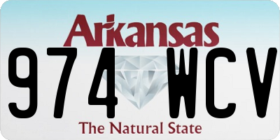 AR license plate 974WCV