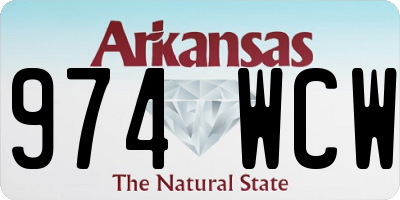 AR license plate 974WCW
