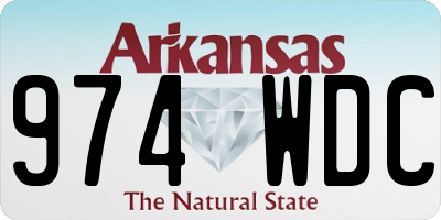 AR license plate 974WDC