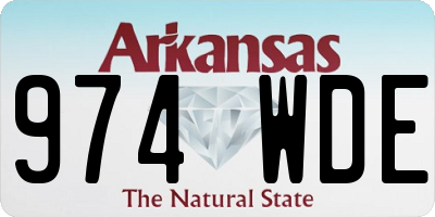 AR license plate 974WDE