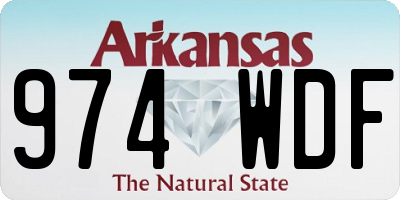 AR license plate 974WDF