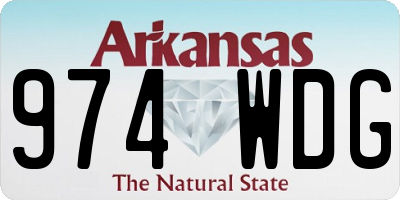AR license plate 974WDG