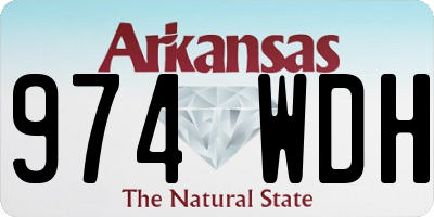 AR license plate 974WDH