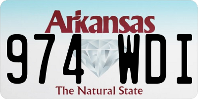 AR license plate 974WDI