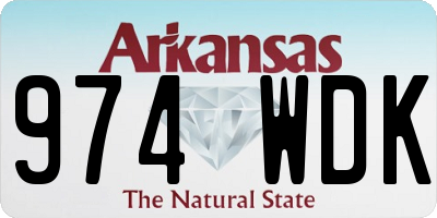 AR license plate 974WDK