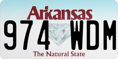 AR license plate 974WDM