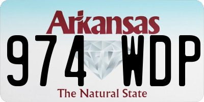 AR license plate 974WDP