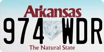 AR license plate 974WDR