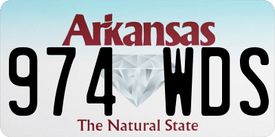 AR license plate 974WDS