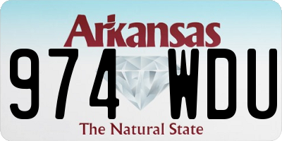 AR license plate 974WDU