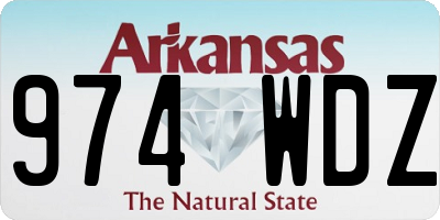 AR license plate 974WDZ