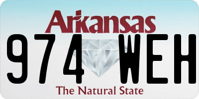 AR license plate 974WEH