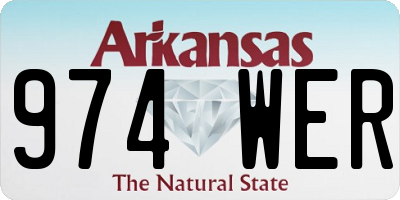 AR license plate 974WER