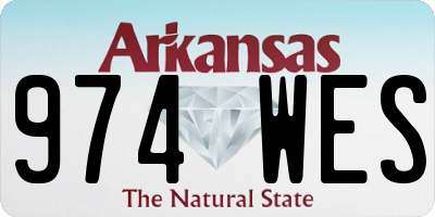 AR license plate 974WES