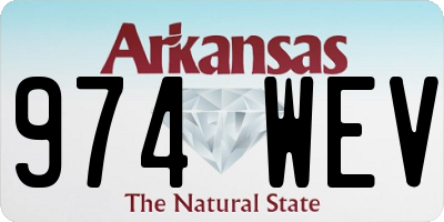 AR license plate 974WEV