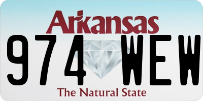 AR license plate 974WEW