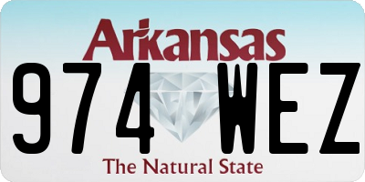 AR license plate 974WEZ