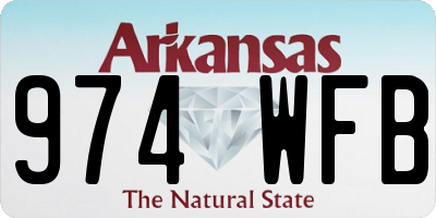 AR license plate 974WFB