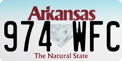 AR license plate 974WFC