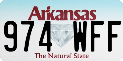 AR license plate 974WFF
