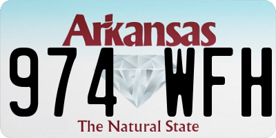 AR license plate 974WFH