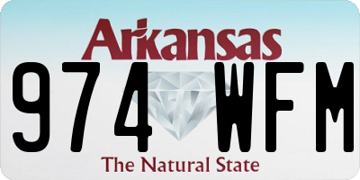 AR license plate 974WFM